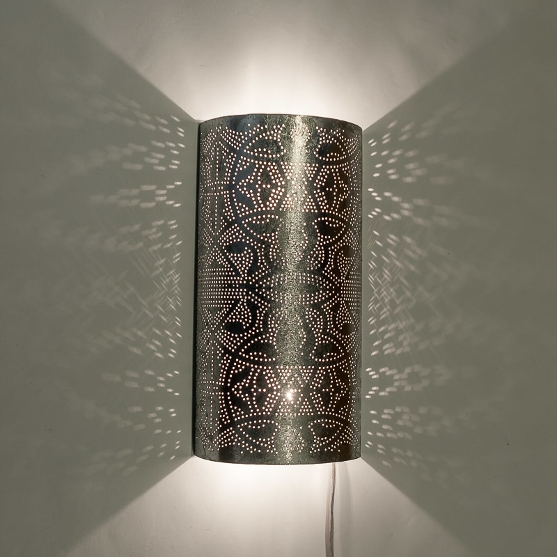 Chemicaliën Tropisch Bloedbad Oosterse filigrain wandlampen|Vintage zilver|Prachtige|Kleuren|Arabisch
