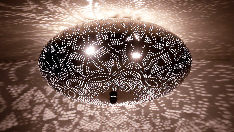 Kakadu Bemiddelaar Onbekwaamheid Oosterse plafondlamp vintage zilver - Luxe Oosterse plafonnieres online